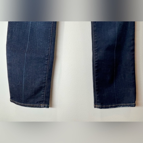 NWOT FRAME Jeans Women’s Size 25 LE HIGH STRAIGHT Blue Dark Wash - Picture 12 of 13